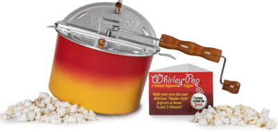 Wabash Valley Farms Whirley Pop Color Changing Stovetop Popcorn Popper