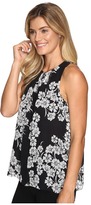 Thumbnail for your product : Vince Camuto Sleeveless Petal Cascade Blouse