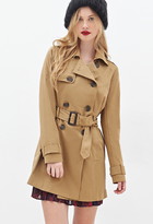 Thumbnail for your product : Forever 21 Double-Breasted Trench Coat