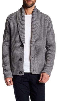 Vince Front Button Wool Blend Cardigan