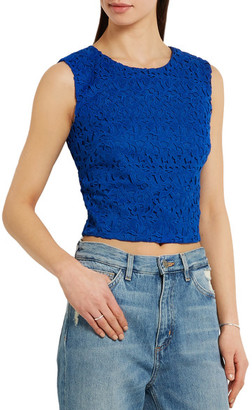 J.Crew Collection Liola Cropped Guipure Lace Top
