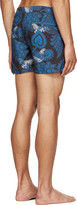 Thumbnail for your product : Givenchy Blue Paisley Print Swim Shorts