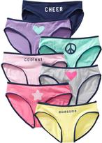Thumbnail for your product : Old Navy Girls Patterned Bikini 7-Packs