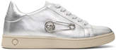 Thumbnail for your product : Versus Silver Safety Pin Sneakers