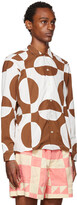 Thumbnail for your product : Bode Brown & White Duo Oval Shirt