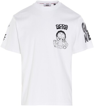 GCDS Logo Print Crewneck T-Shirt - ShopStyle