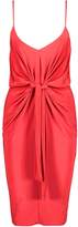 Thumbnail for your product : boohoo Tall Slinky Knot Detail Bodycon Dress