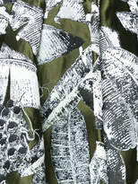 Thumbnail for your product : Oscar de la Renta leaf print full skirt