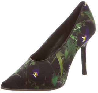 Givenchy Floral Pointed-Toe Pumps