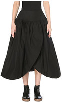 Thumbnail for your product : Yohji Yamamoto Structured cotton skirt