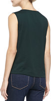 Thumbnail for your product : Theory Dellasi Sleeveless Blouse, Holly Green