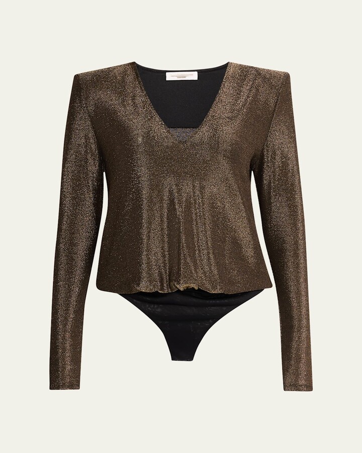 Micheline Metallic Bodysuit