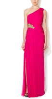 Thumbnail for your product : Notte by Marchesa 3135 Silk Chiffon Embellished Waist Gown