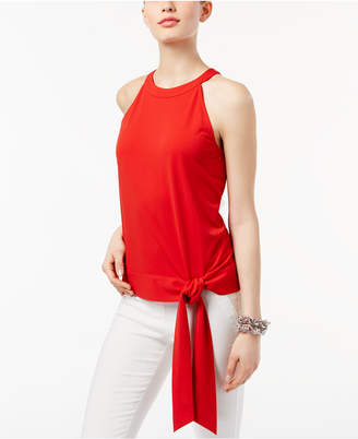 INC International Concepts Tie-Front Halter Top, Created for Macy's