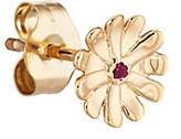 Thumbnail for your product : Barneys New York WOMEN'S RUBY DAISY STUD EARRING - GOLD