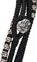Thumbnail for your product : M. Cohen Men's Beads On Knotted Cord Wrap Bracelet - Black