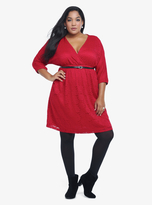 Thumbnail for your product : Torrid Belted Lace Faux Wrap Dress