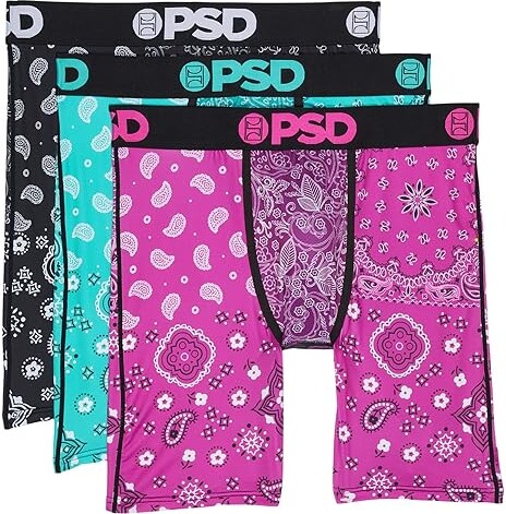PSD Boxer Briefs 3-Pack (Multi/Pop Bandana 3Pk) Men's Underwear