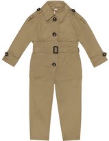 Thumbnail for your product : Burberry Children Cotton gabardine jumpsuit