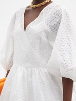 Thumbnail for your product : Cecilie Bahnsen Hella Fil-coupe Midi Wrap Dress - White