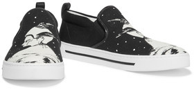 Marc by Marc Jacobs Bea On A Mission Printed Canvas Slip-On Sneakers