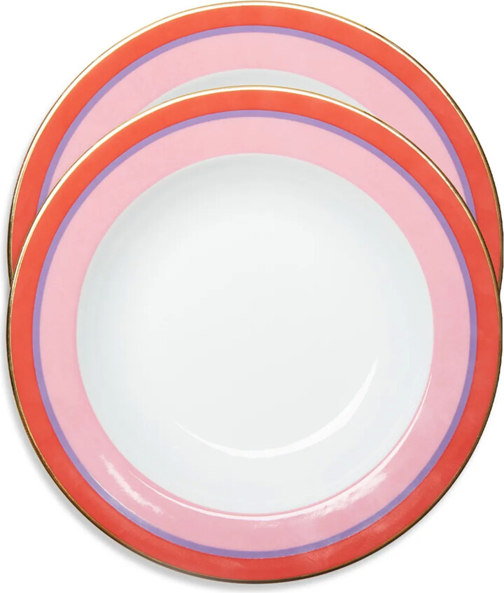 La DoubleJ Rainbow soup plates (set of two)