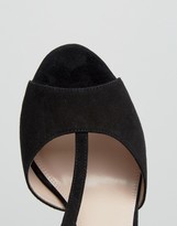 Thumbnail for your product : Dune London London Melody Cross Strap Suede Heeled Sandals