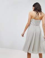 Thumbnail for your product : Adelyn Rae Jolene Pleated Dress-Silver
