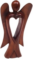 Thumbnail for your product : Novica Handmade Heart Of An Angel Wood Figurine