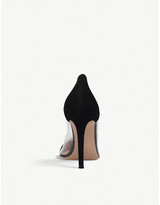 Thumbnail for your product : Gianvito Rossi Women's Black Calabria Suede & Pvc Courts, Size: EUR 35 / 2 UK WOMEN