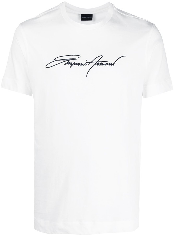 Emporio Armani T-shirts and Polos White - ShopStyle