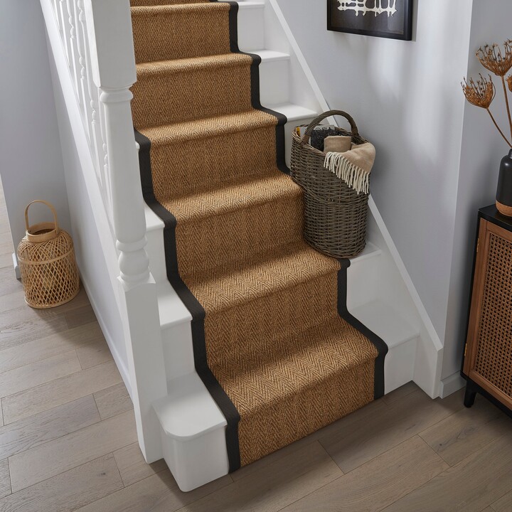 Dunelm Sisal Border Stair Runner Sisal Border Black ShopStyle