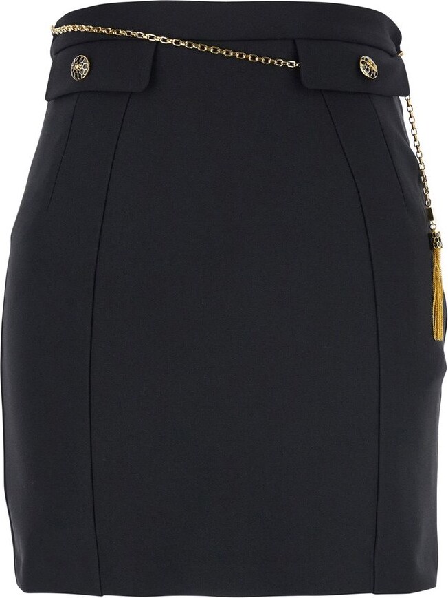 Elisabetta Franchi Chain Embellished Mini Skirt