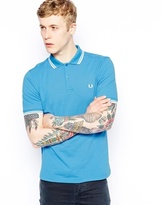 Thumbnail for your product : Fred Perry Polo with Twin Tip in Slim Fit