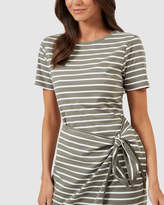 Thumbnail for your product : French Connection Jersey Stripe Wrap Dress