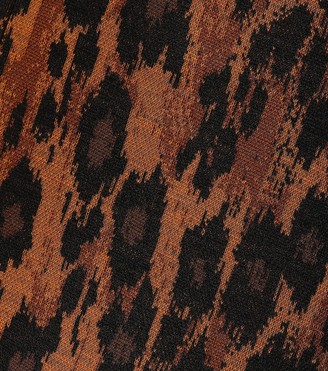 Miu Miu Leopard-printed wool-blend crop top