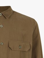 Thumbnail for your product : AllSaints Brevet Long Sleeved Shirt, Khaki Green