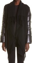 Thumbnail for your product : Moncler Down Sleeve Wool Cape