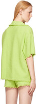 Thumbnail for your product : MSGM Green Tweed Solid Color Short Sleeve Shirt