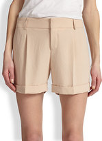 Thumbnail for your product : Haute Hippie Pleated Cuffed Shorts
