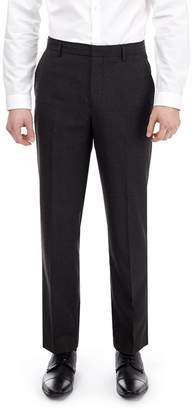 Burton - Big & Tall Charcoal Tailored Fit Mini Check Trousers