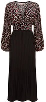 Thumbnail for your product : Traffic People Caution Leopard Midi Dress