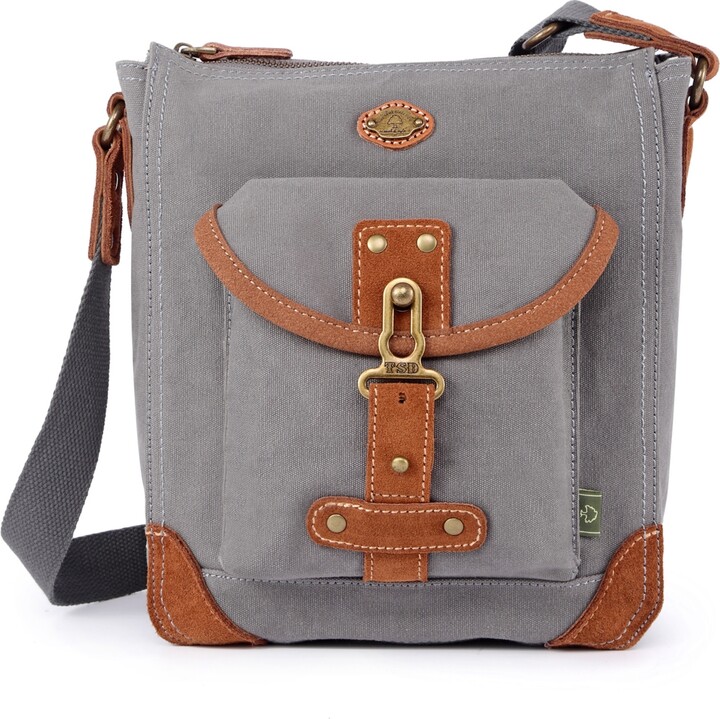 TSD BRAND Dolphin Canvas Crossbody Bag
