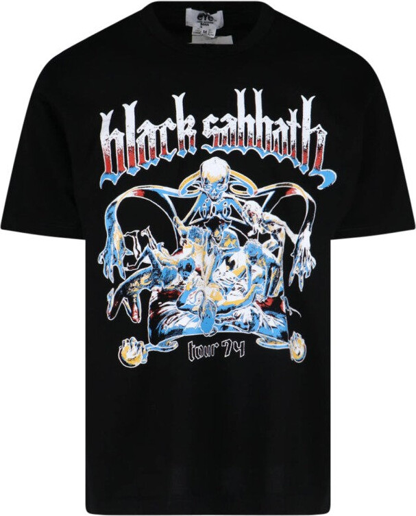 Junya Watanabe Black Sabbath' Graphic T-Shirt - Black
