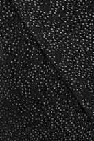 Thumbnail for your product : BA&SH Wrap-effect Flocked Polka-dot Silk-blend Voile Maxi Dress