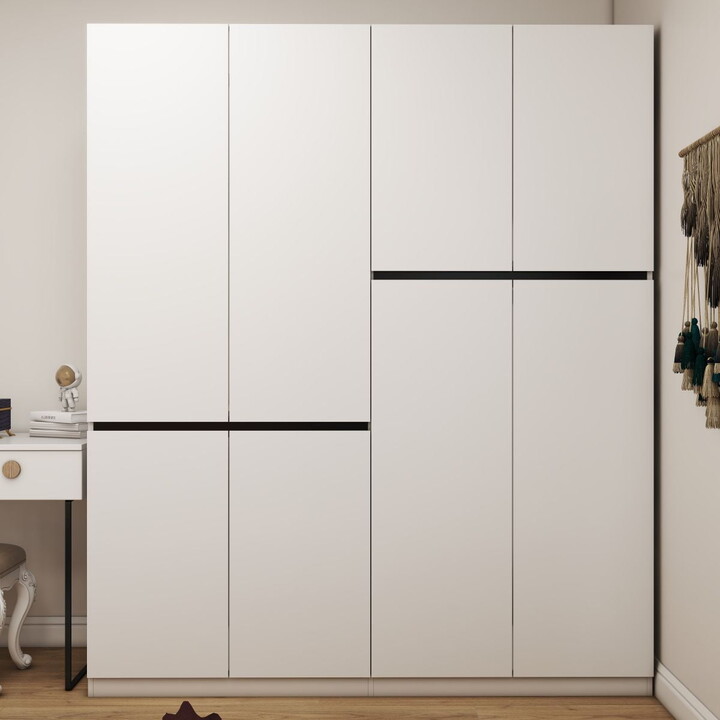 Sigoryi Simplicity Plus Freestanding Armoire Wardrobe Closet, White