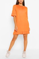 Thumbnail for your product : boohoo Ruffle Detail Jersey Shift Dress