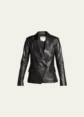L'Agence Kenzie Double-Breasted Blazer