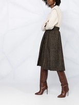 Thumbnail for your product : Dolce & Gabbana Micro Tweed Pleated Skirt