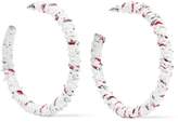 Thumbnail for your product : Dannijo Eloise Frayed Woven Hoop Earrings